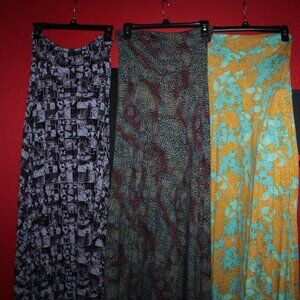 SET of 3 Extra Small LuLaRoe Maxi Skirts